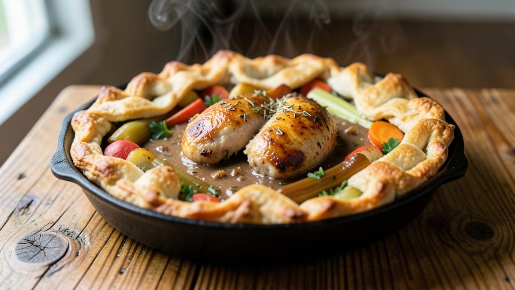 Amish Pot Pie Recipe: Flaky Crust Hugging Hearty Chicken and Veggie Filling
