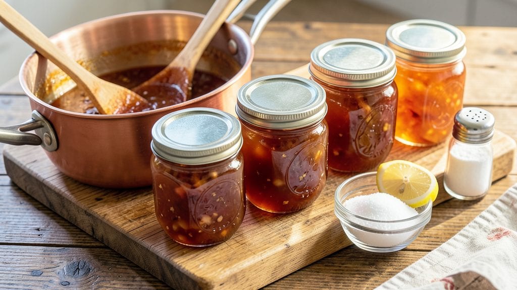 Apple Pie Jelly Canning Recipe: Preserved Autumn Flavor in Glass Jars