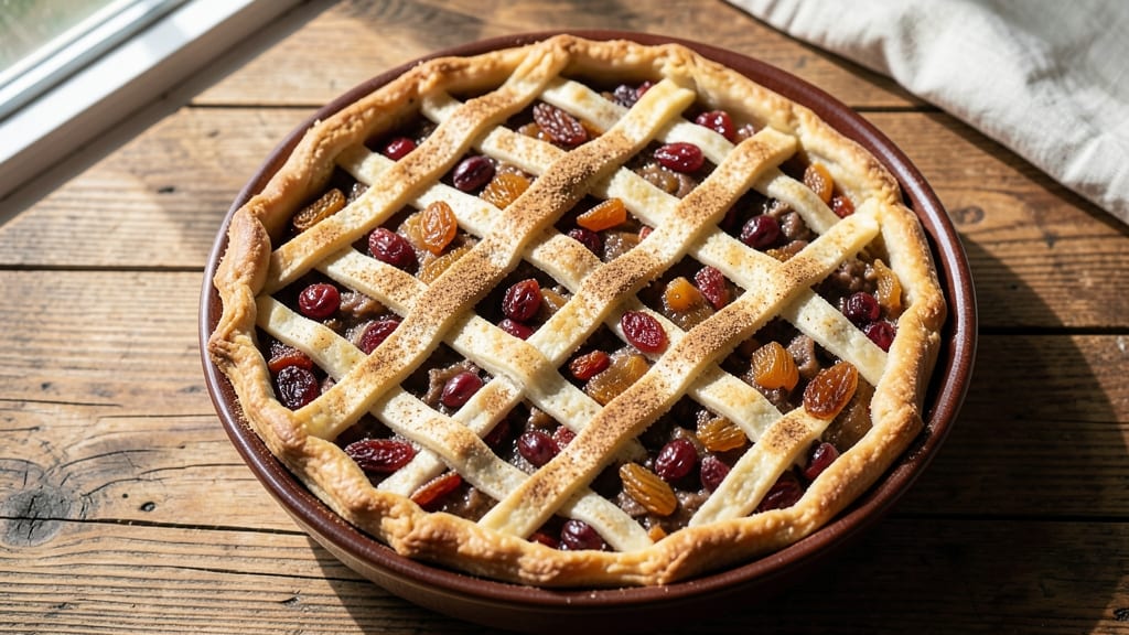 Authentic Mincemeat Pie Recipe: Spiced Fruit Filling with Crusty Lattice Top