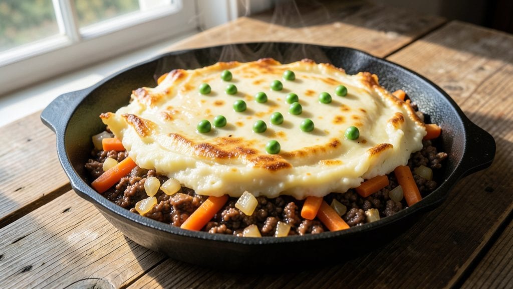 Basic Shepherd's Pie Recipe: Savory Beef and Mashed Crown in One Pan