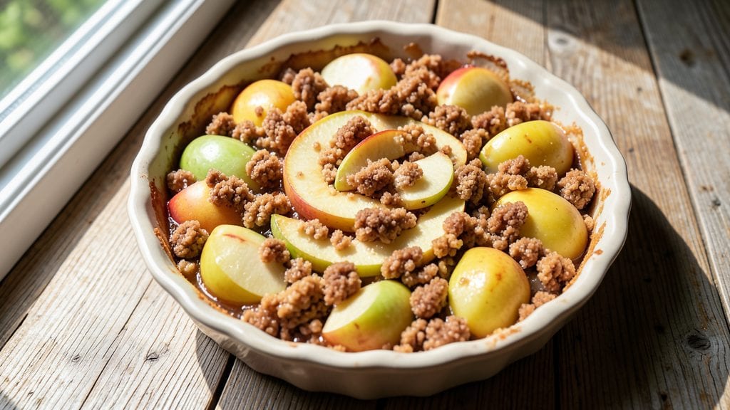 Betty Crocker's Apple Crumble Pie Recipe: Golden Crust, Spiced Fruit, and Caramelized Oat Topping