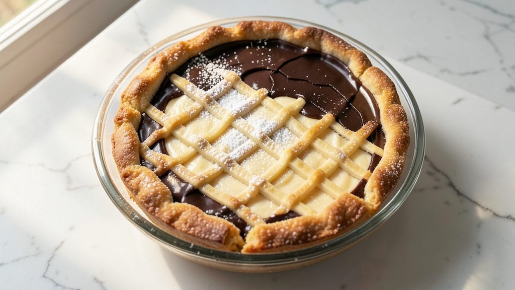 Betty Crocker's Boston Cream Pie Recipe: Vanilla Pudding Layers Under Crunchy Oat Crown