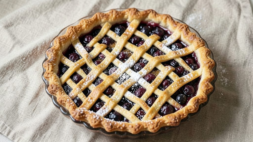 Betty Crocker's Huckleberry Pie Recipe: Bursting Fruit Filling Under Flaky Lattice Top