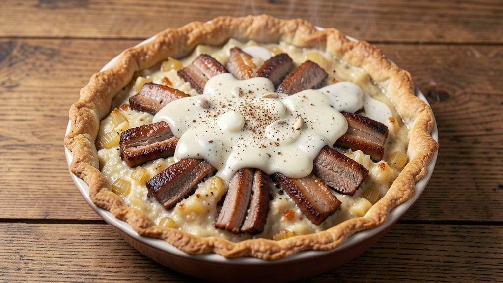Brisket Pie Recipe: Smoky-Spiced Meat and Flaky Potato Crown in One Pan