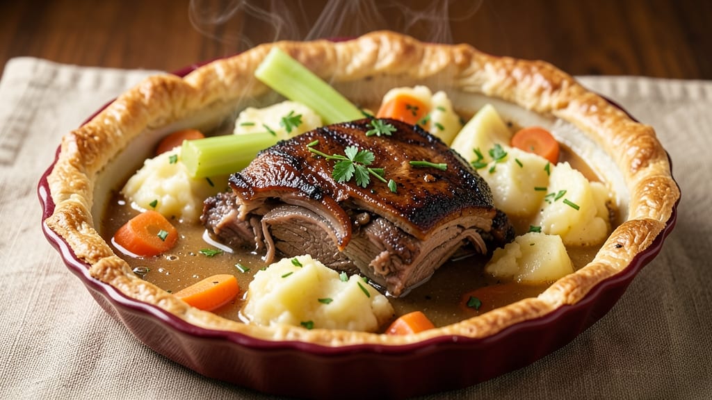 Brisket Pot Pie Recipe: Slow-Braised Meat Meets Crispy Oat Crust
