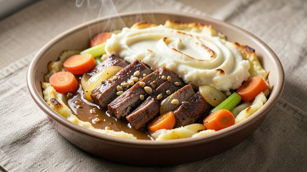 Brisket Shepherd's Pie Recipe: Slow-Cooked Beef Under Crispy Potato Topping