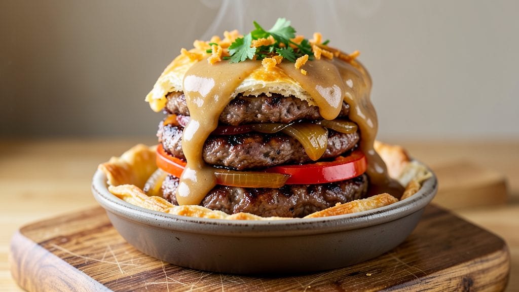 Burger Pies Recipe: Flaky Pastry Hugging Juicy Beef and Cheese