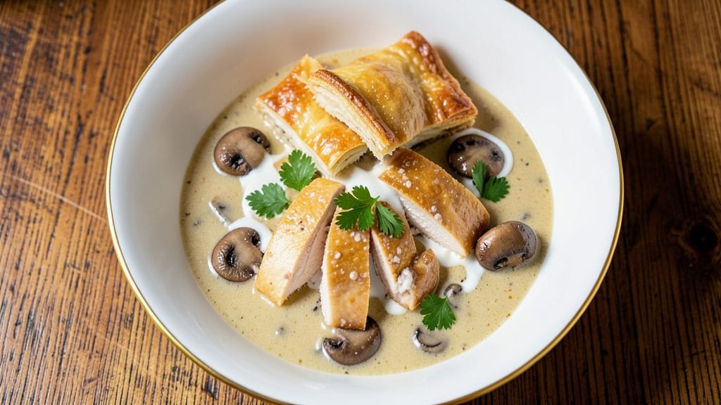 Campbell's Cream of Mushroom Soup Chicken Pot Pie Recipe: Flaky Top, Creamy Filling in One Pan