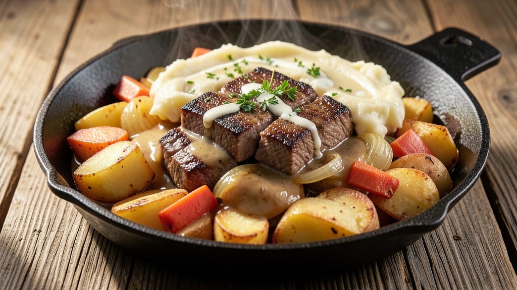 Fisherman's Pie Recipe: Creamy Mashed Crown Over Savory Beef and Veggie Filling