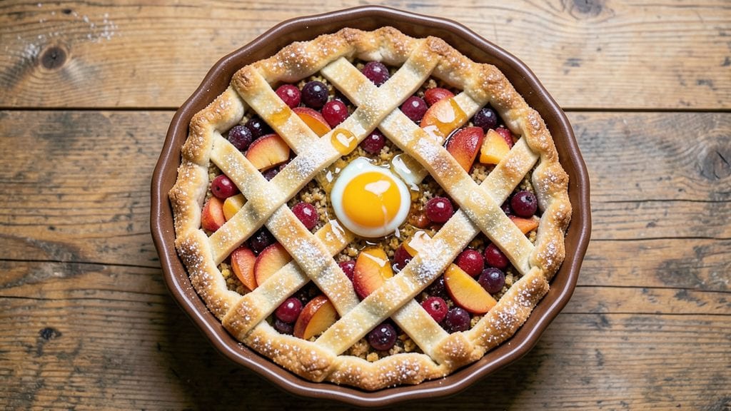 Grain Pie Recipe: Rustic Cornmeal Crust Over Spiced Fruit Bliss