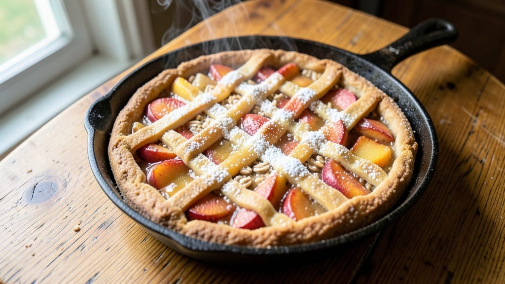 Grandma's Peach Cobbler Pie Recipe: Buttery Oat Crown Over Juicy Summer Fruit