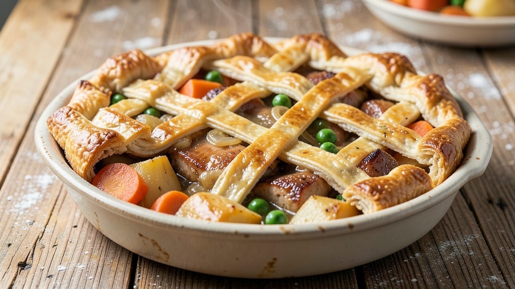 Grandma's Pot Pie Recipe: Flaky Crust Over Savory Meat and Veggie Harmony