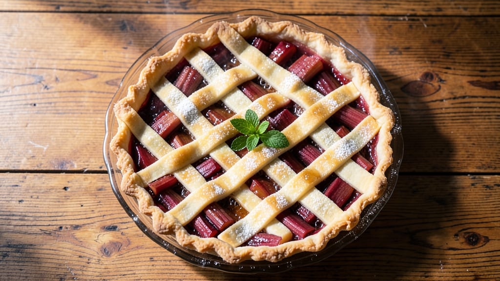 Grandma's Rhubarb Pie Recipe: Rustic Crust and Tart-Sweet Filling Balance