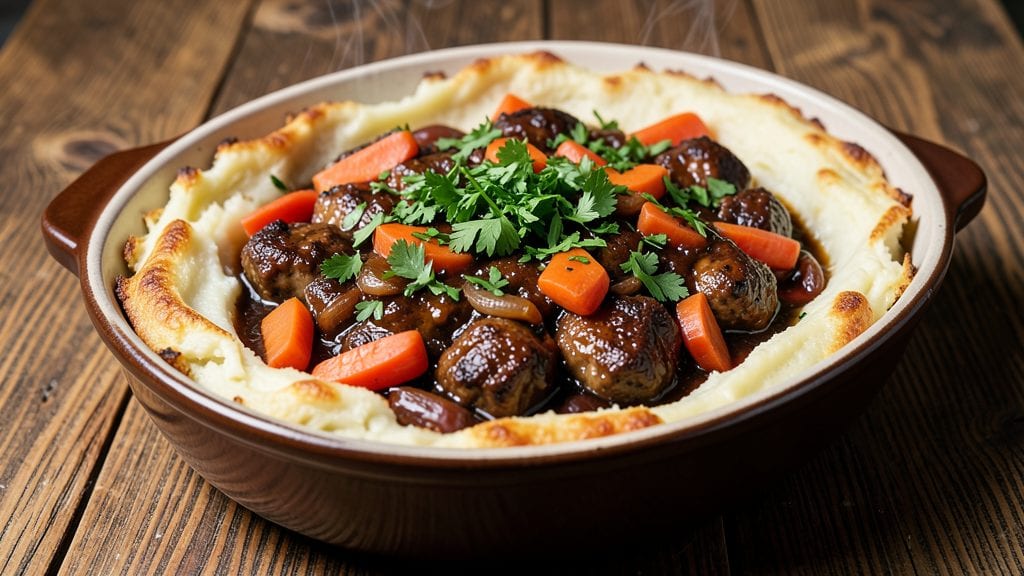 Irish Shepherd's Pie With Guinness Recipe: Rich Beer-Braised Meat Under Crispy Potato Topping