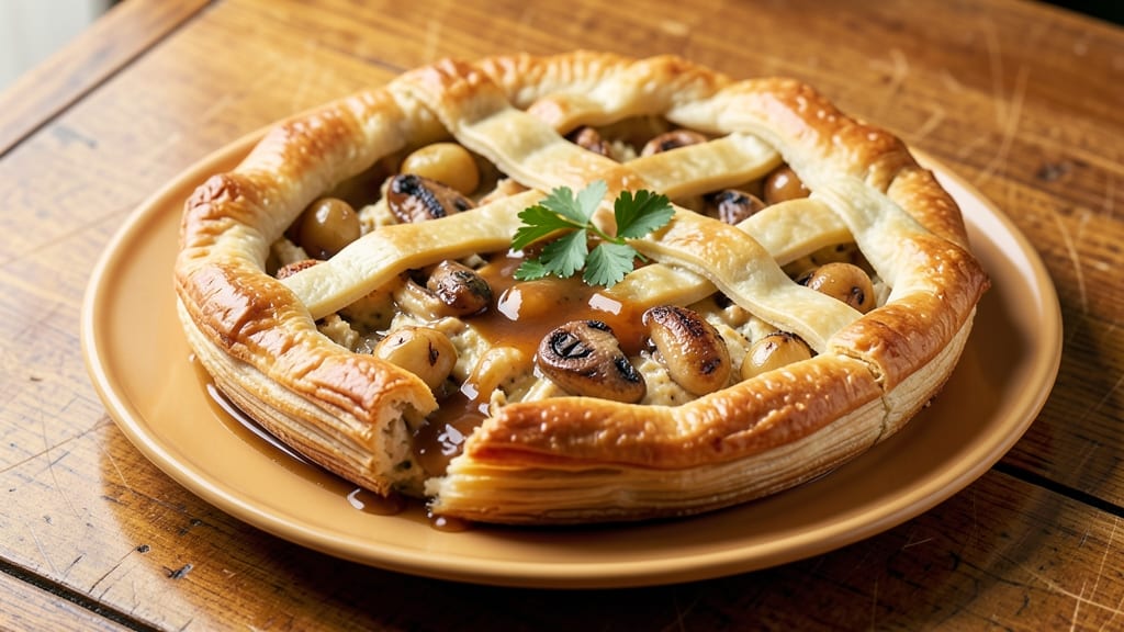 Jamie Oliver's Chicken Pie Recipe: Golden Pastry Crown Over Creamy Herb Filling
