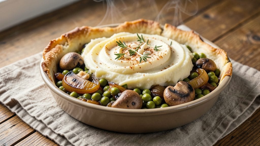 Jamie Oliver Veg Shepherd's Pie Recipe: Fluffy Potato Topping Over Hearty Lentil Filling