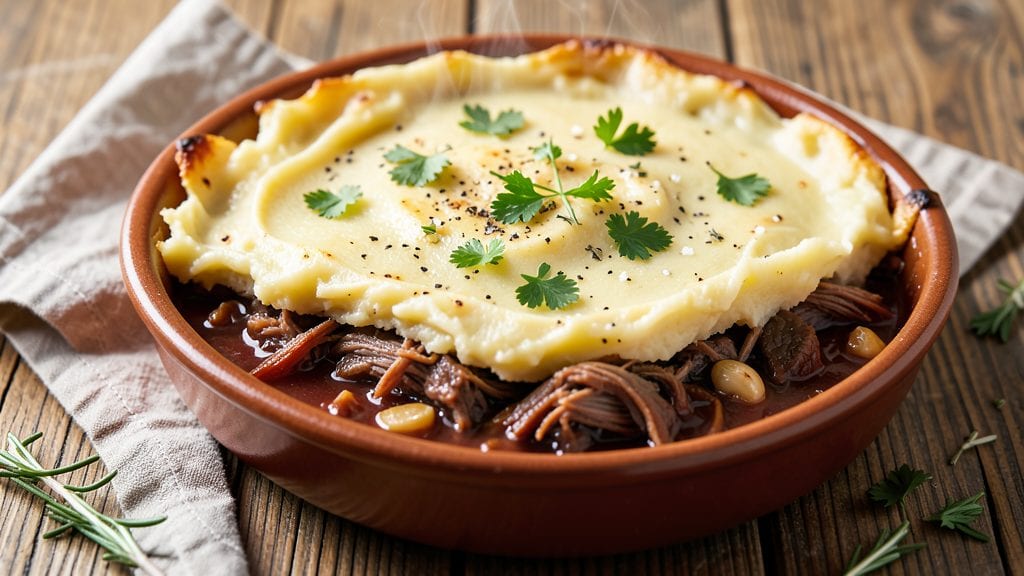 Leftover Brisket Shepherd's Pie Recipe: Crispy Top, Smoky Filling Reheated