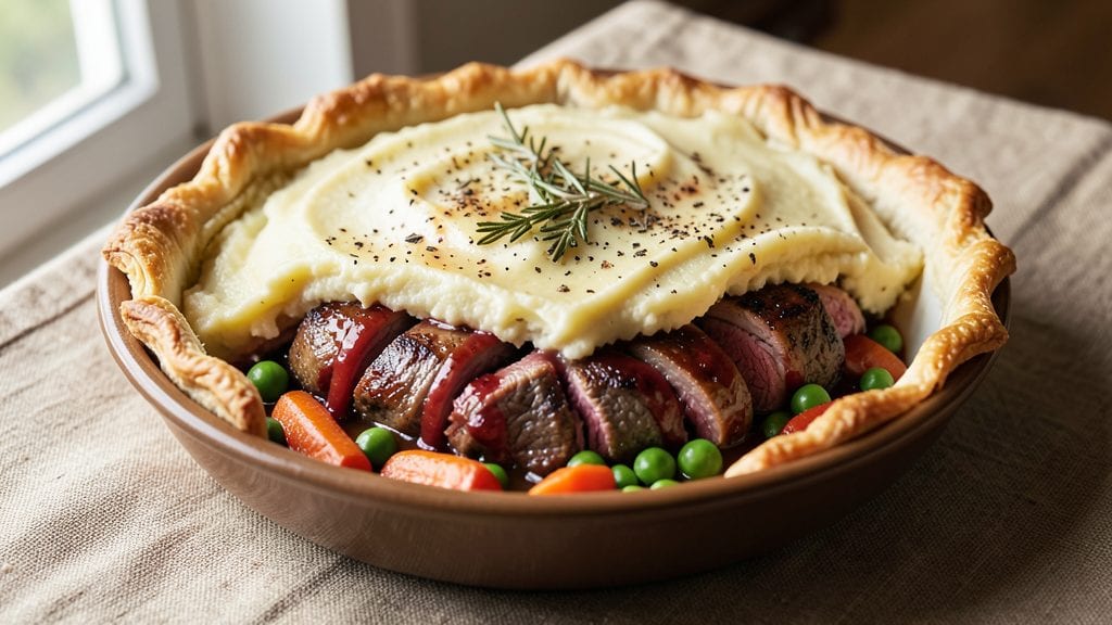 Leg Of Lamb Shepherd’s Pie Recipe: Slow-Braised Richness Under Crispy Potato Topping