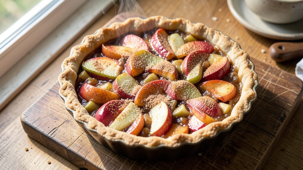 Marie Callender's Dutch Apple Pie Copycat Recipe: Caramelized Spice Crust Over Warm Cinnamon Apple Filling