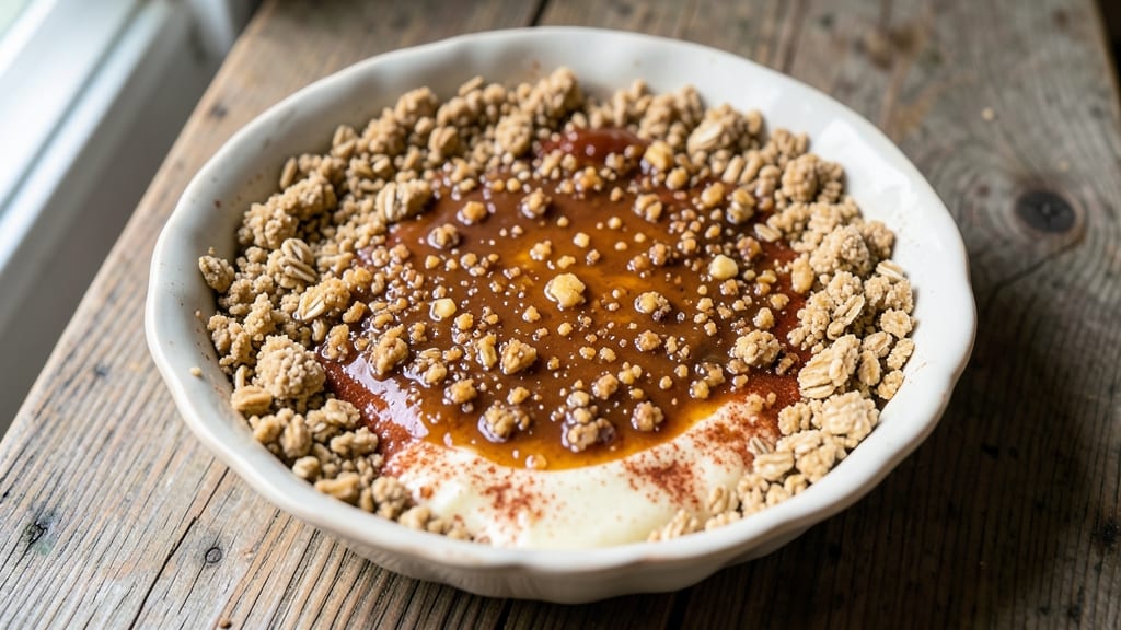 Oat Pie Recipe: Rustic Crust Over Spiced Fruit Filling