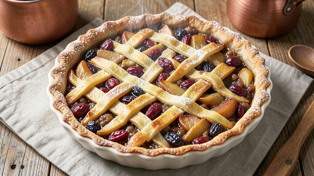 Old Fashioned Mincemeat Pie Recipe: Molasses-Deep Filling and Buttery Lattice Crust
