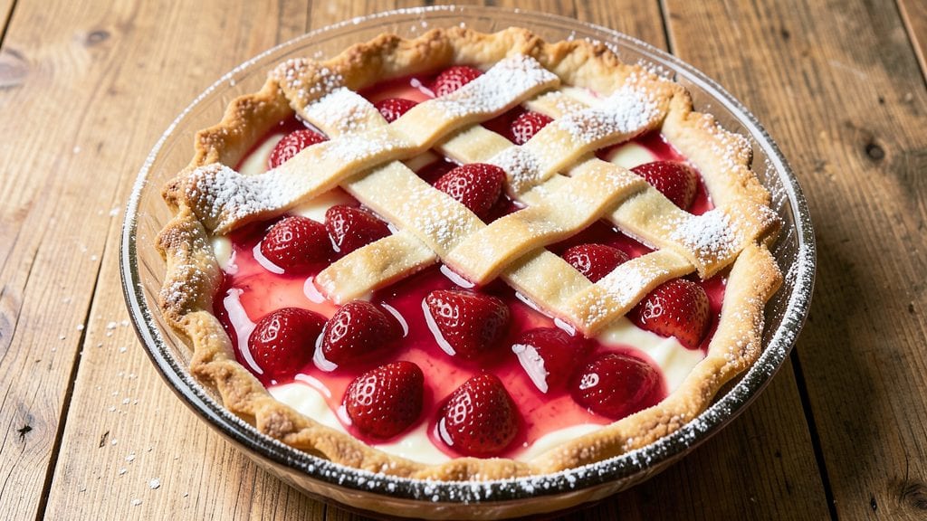 Old Fashioned Strawberry Jello Pie Recipe: Wobbly Layers With No-Bake Ease