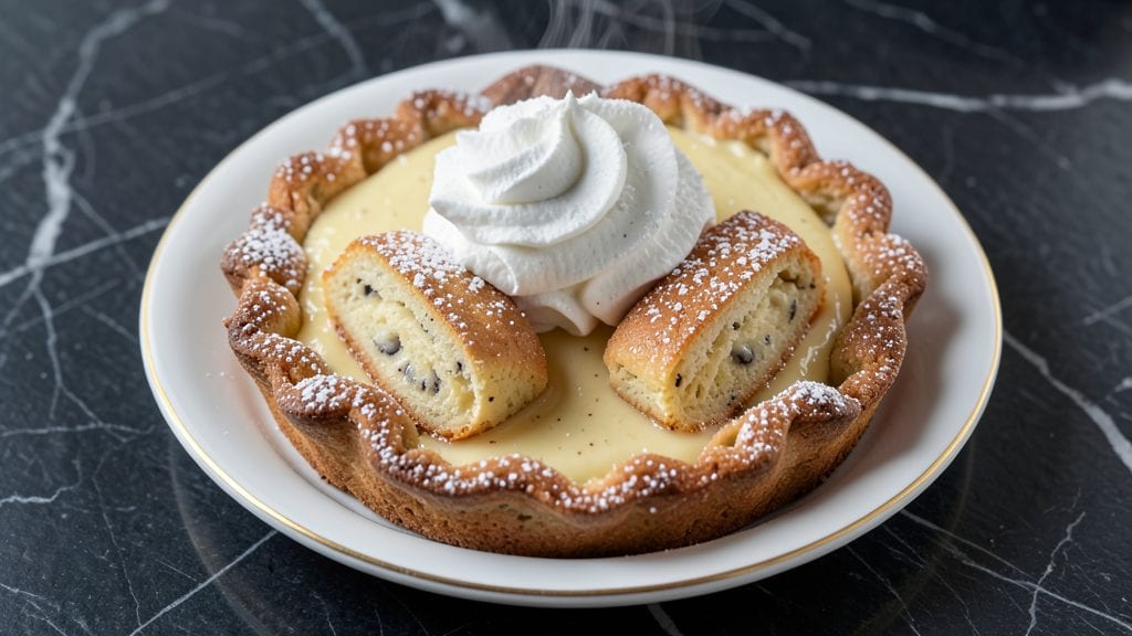 Omni Parker House Boston Cream Pie Recipe: Layered Vanilla Swirls and Pressed Oat Crown