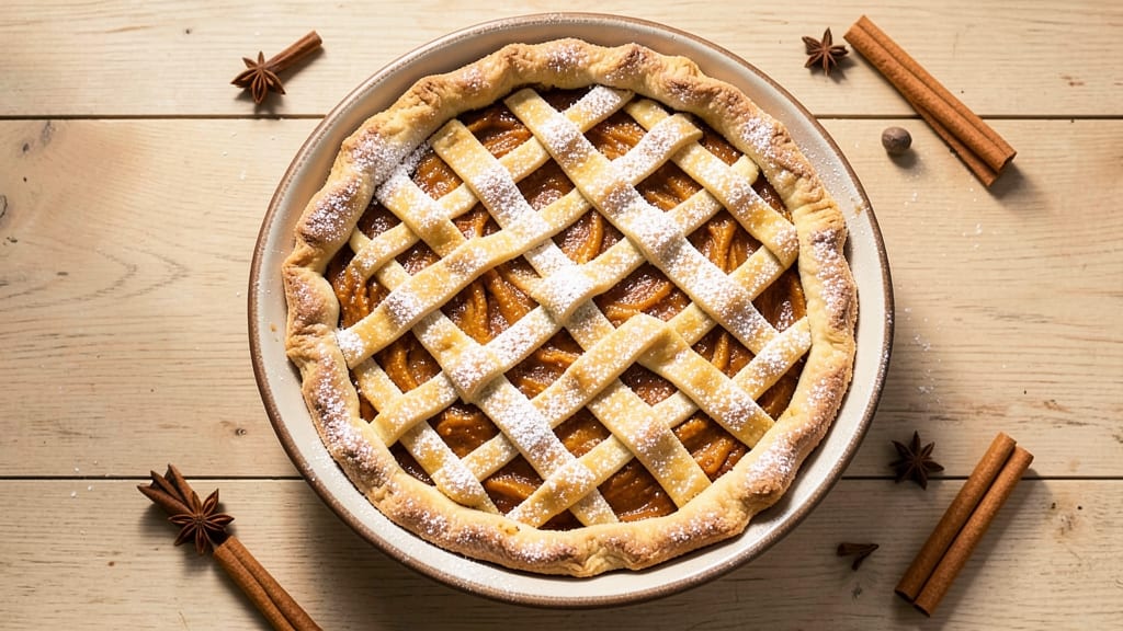 Paula Deen's Pumpkin Pie Recipe: Spiced Filling with Crispy Lattice Top