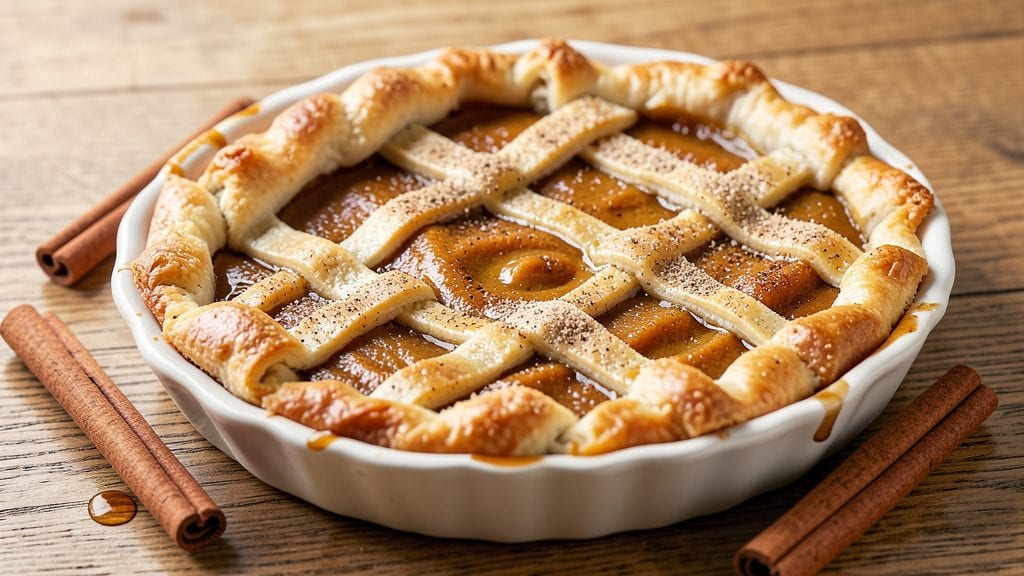 Pumplin Pie Recipe: Molasses-Kissed Crust Over Spiced Fruit Bliss