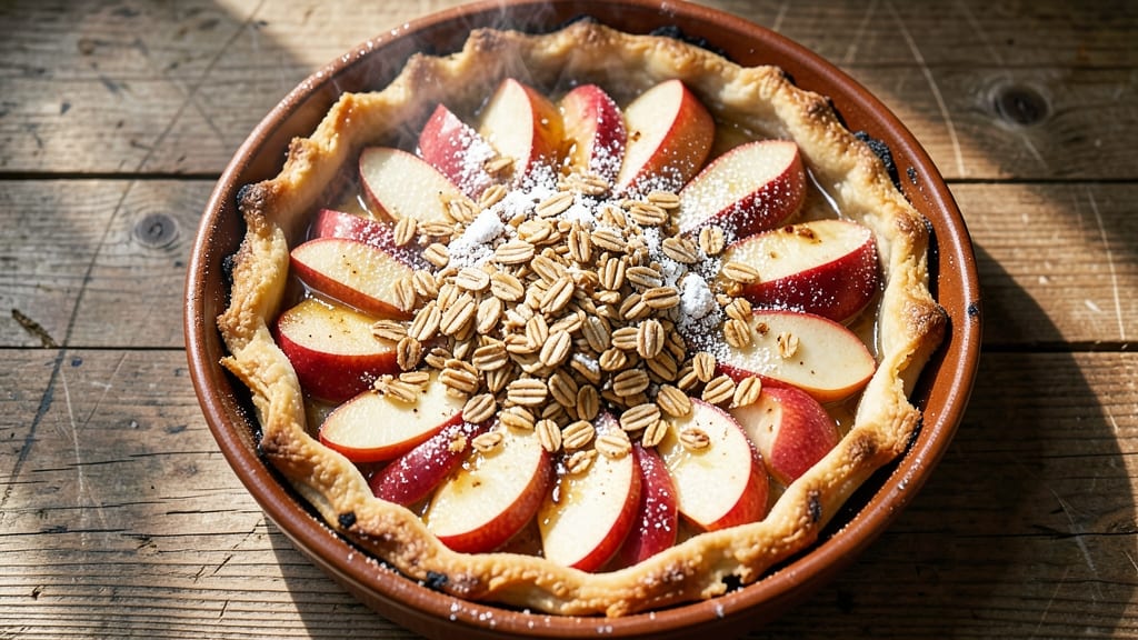 Rappie Pie Recipe: Southern-Style Spiced Fruit Crown With Crunchy Oat Top