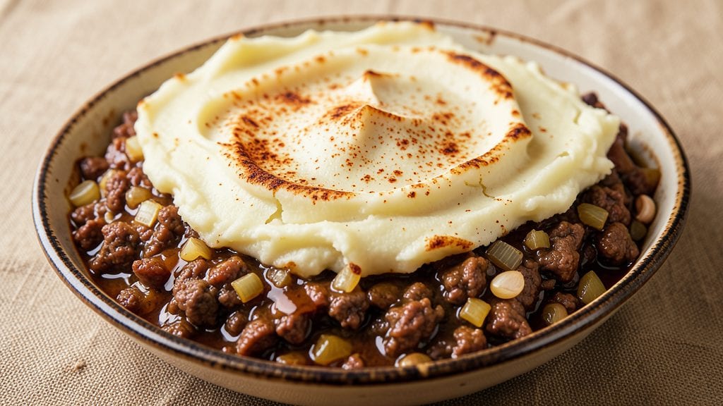 Shepherd's Pie Recipe Without Vegetables: Creamy Mashed Crown Over Rich Ground Beef