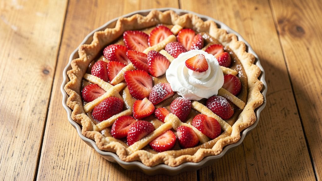 Shoney's Strawberry Pie Recipe Without Jello: Bursting Fruit Filling Under Crispy Oat Crown