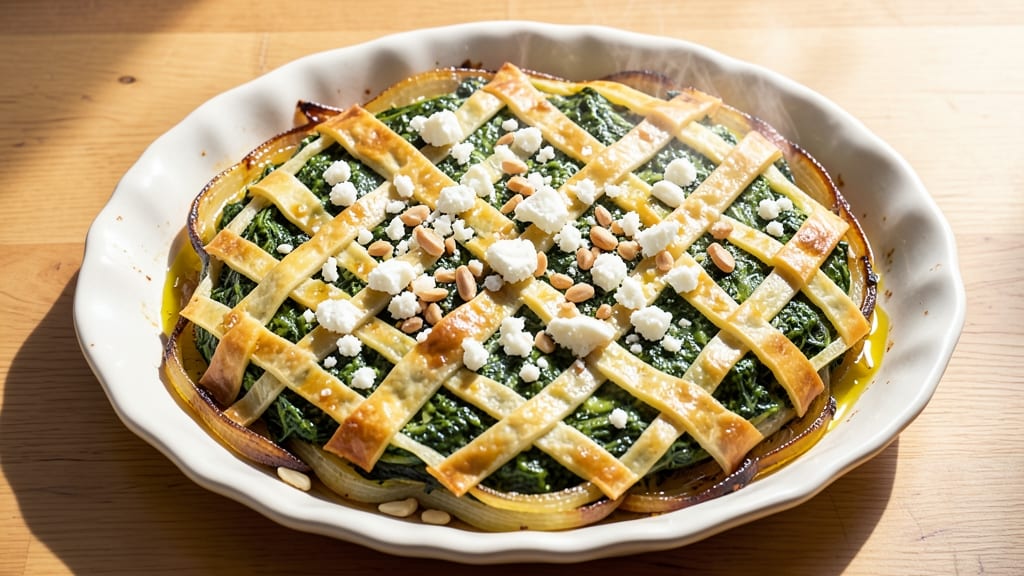 Traditional Greek Spinach Pie Recipe: Fillo Layers Filled With Herbed Cheese Bliss