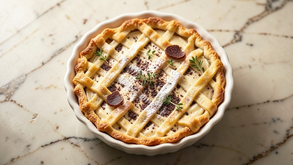 Truffle Pie Recipe: Earthy Luxury With Crispy Lattice Top