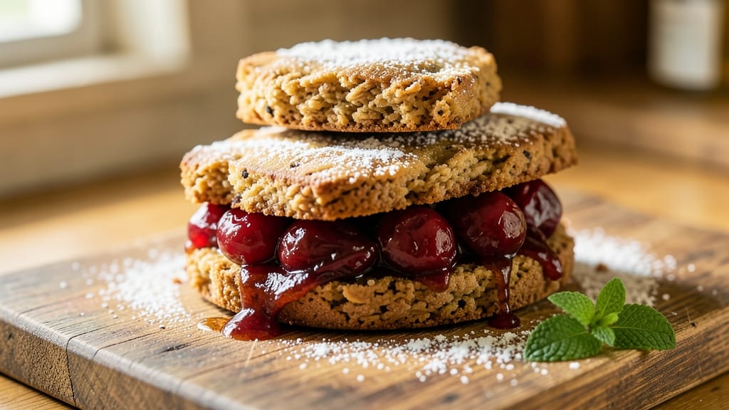 Woopie Pie Recipe: Molasses-Kissed Oat Crown Over Spiced Fruit Filling